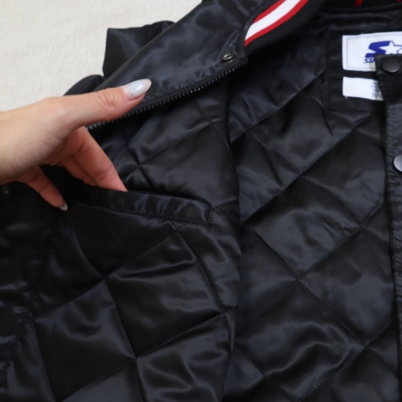 STARTER Black Bomber Logo Jacket NWT - Picture 8 of 16